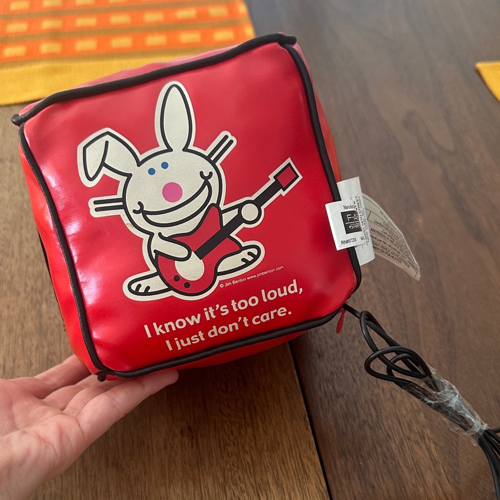 Vintage Y2K It’s Happy Bunny Jim Benton soft speaker